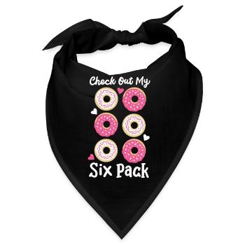 Donut Sixpack Fitness - Bandana - Schwarz - Vorne