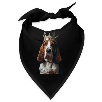 Basset - Bandana - Schwarz - Vorne
