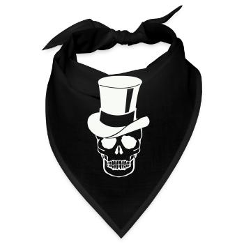 Skull Zylinder - Bandana - Schwarz - Vorne