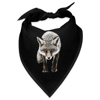 Fuchs - Bandana - Schwarz - Vorne