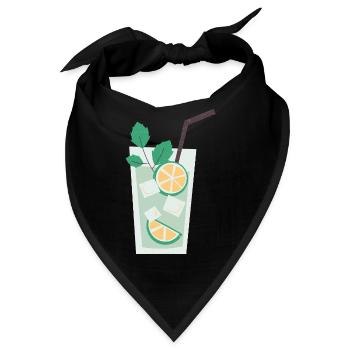 Summer Drink - Bandana - Schwarz - Vorne