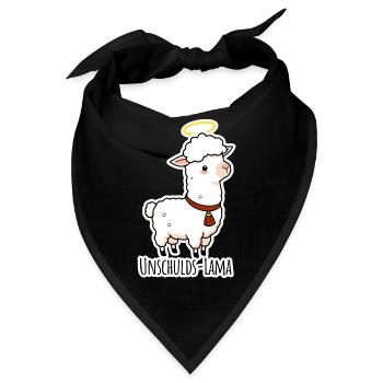 Unschulds-Lama hat es nicht getan - Bandana - Schwarz - Vorne