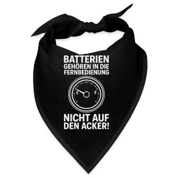  Batterien Gehören In Die Fernbedienung Nicht Auf - Bandana - Schwarz - Vorne