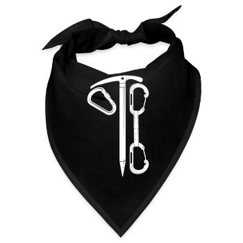 klettern bouldern felsklettern berge Bergsport - Bandana - Schwarz - Vorne