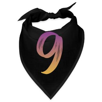 9 - Bandana - Schwarz - Vorne