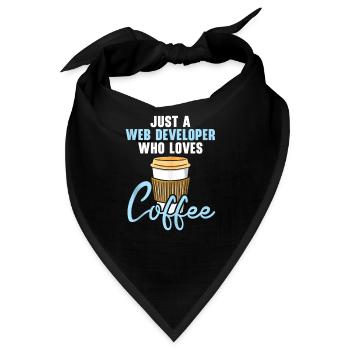 Website Development Coffee Web Developer Programme - Bandana - Schwarz - Vorne