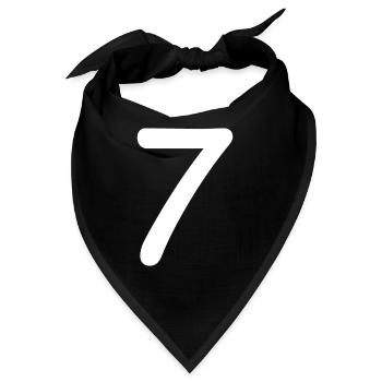 7 - Bandana - Schwarz - Vorne