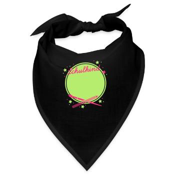 Schulkind Kreis - Bandana - Schwarz - Vorne