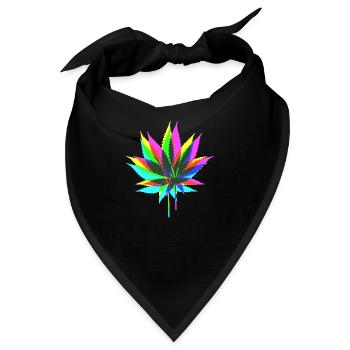 colorful HANF - Bandana - Schwarz - Vorne