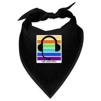 never afk multiplayer online gaming gamer headset - Bandana - Schwarz - Vorne