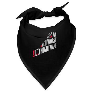 Lustig my worst nightmare - Bandana - Schwarz - Vorne