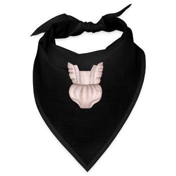 Kinderbekleidung - Bandana - Schwarz - Vorne
