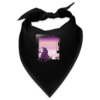 Cowboy Lustiger Cowboyhut Wild Western Country - Bandana - Schwarz - Vorne