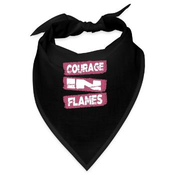 bravery in action conquering fears fire department - Bandana - Schwarz - Vorne