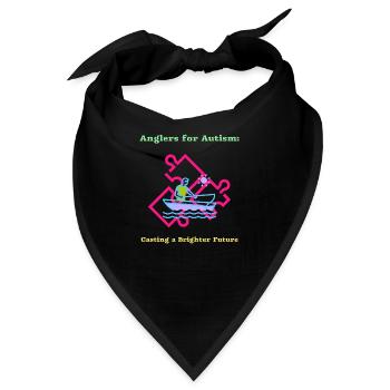 Angler für Autismus sorgen für eine bessere Zukunft - Bandana - Schwarz - Vorne