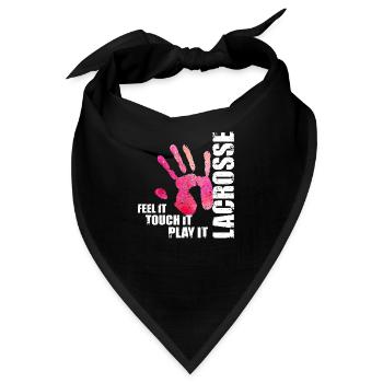 Lacrosse Feel it Touch it Play it - Bandana - Schwarz - Vorne