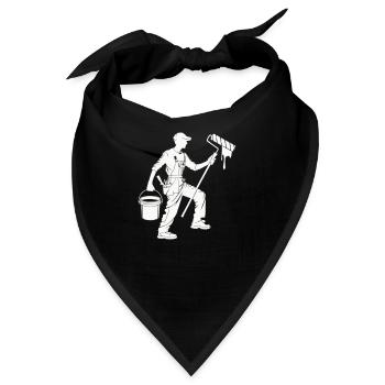 maler und lackierer - Bandana - Schwarz - Vorne