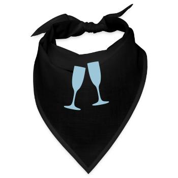 Sektgläser 1 - Bandana - Schwarz - Vorne
