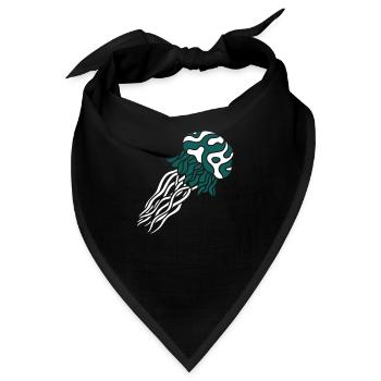 tauchen qualle schwimmen unterwasser ekelig glibbr - Bandana - Schwarz - Vorne