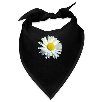 Gänseblümchen - Bandana - Schwarz - Vorne