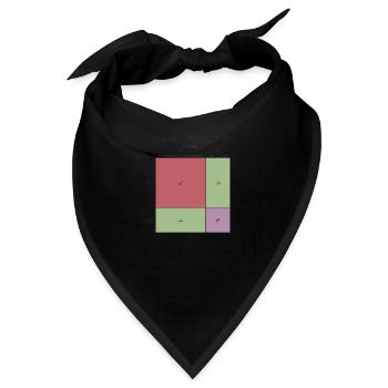 Binomische Formel - Bandana - Schwarz - Vorne