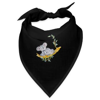 Koalas Zärtlichkeit - Bandana - Schwarz - Vorne