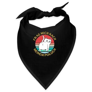 Frag mich nach meinem Poloch - Bandana - Schwarz - Vorne