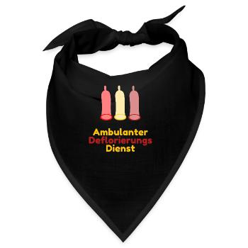 Ambulanter Deflorierungs Dienst - Bandana - Schwarz - Vorne