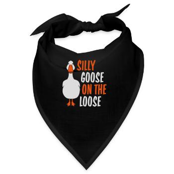 goose on the loose - Bandana - Schwarz - Vorne