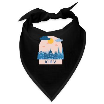 Ukraine Kiew Design Logo Europa Kiev - Bandana - Schwarz - Vorne