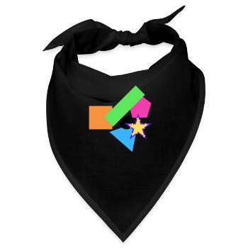 Geometrie - Bandana - Schwarz - Vorne