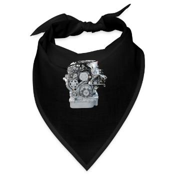 Motor Schrauber Mechaniker Kunde - Bandana - Schwarz - Vorne