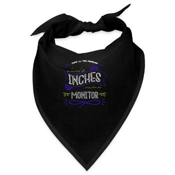 jokes gift idea gift ethical computer freak humor - Bandana - Schwarz - Vorne