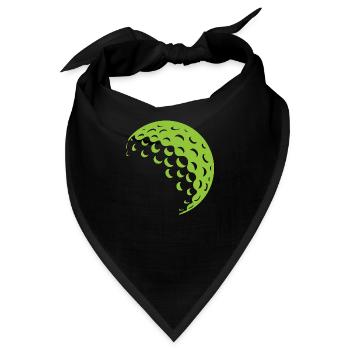 Golfball - Bandana - Schwarz - Vorne
