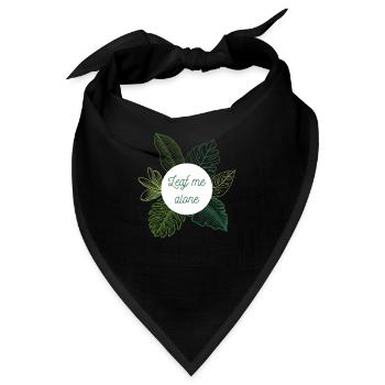 Leaf me alone - Bandana - Schwarz - Vorne