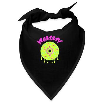 donut yummy - Bandana - Schwarz - Vorne