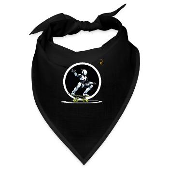DAS SKATEBOARD DER ZUKUNFT - Bandana - Schwarz - Vorne