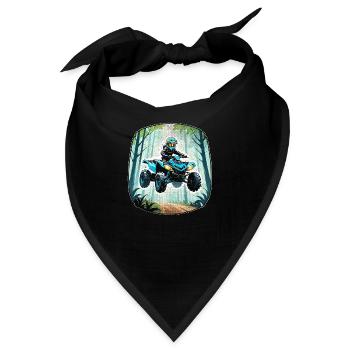 Quad & Offroad - Bandana - Schwarz - Vorne