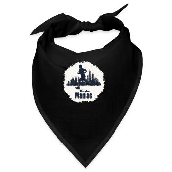 Stadtbild Marathonläufer - Bandana - Schwarz - Vorne