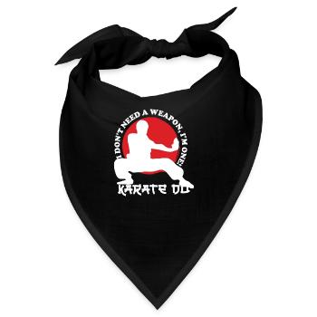 Karate-Do - Bandana - Schwarz - Vorne