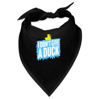Lustig Ich gebe keine Ente Gummienten Sarkasmus - Bandana - Schwarz - Vorne