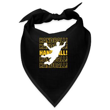 Handball Handball Handball - Bandana - Schwarz - Vorne
