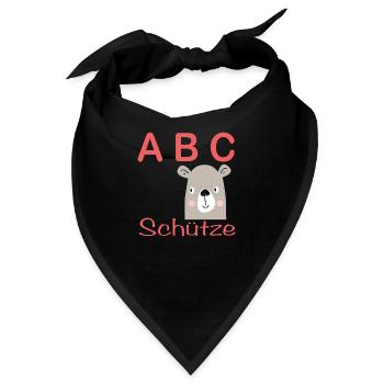 ABC-Schütze mit Hund - Bandana - Schwarz - Vorne