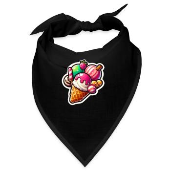 Eis Lecker - Bandana - Schwarz - Vorne