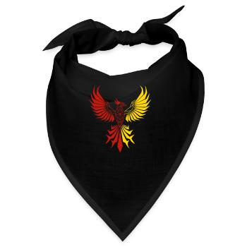 Phönix – Wiedergeburt und Stärke - Bandana - Schwarz - Vorne