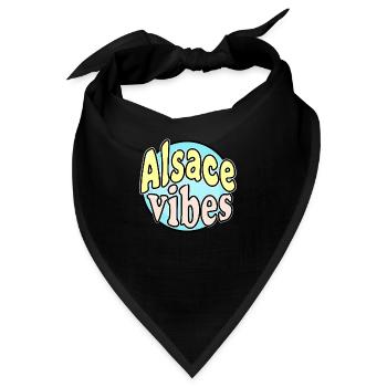 Elsass Vibes - Bandana - Schwarz - Vorne