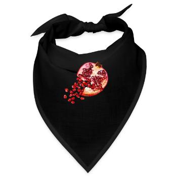 Granatapfel - Bandana - Schwarz - Vorne