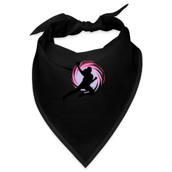 Wirbel Handballerin - Bandana - Schwarz - Vorne