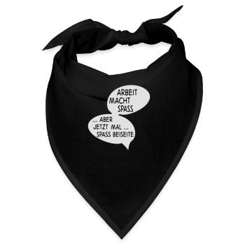 Arbeit - Bandana - Schwarz - Vorne