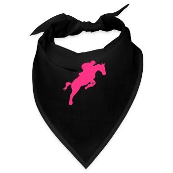 Reitpferde Hindernis cavalier11 seine - Bandana - Schwarz - Vorne